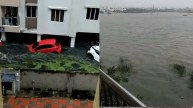 तमिलनाडु में बारिश का कहर, सड़कें बनी समंदर, मोटरसाइकिल-कारें पानी में बहीं, देखें Video