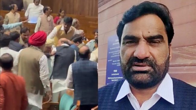 Hanuman Beniwal have to quit one seat according to parliament rules hanuman beniwal beat up intruder Hanuman Beniwal have to quit one seat according to parliament rules hanuman beniwal beat up intruder