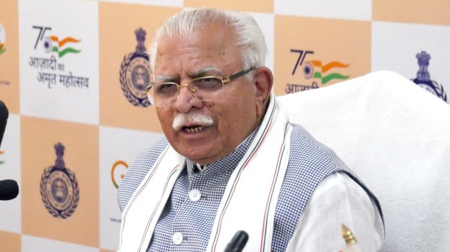 Haryana Former CM Manohar Lal Khattar (ANI File)