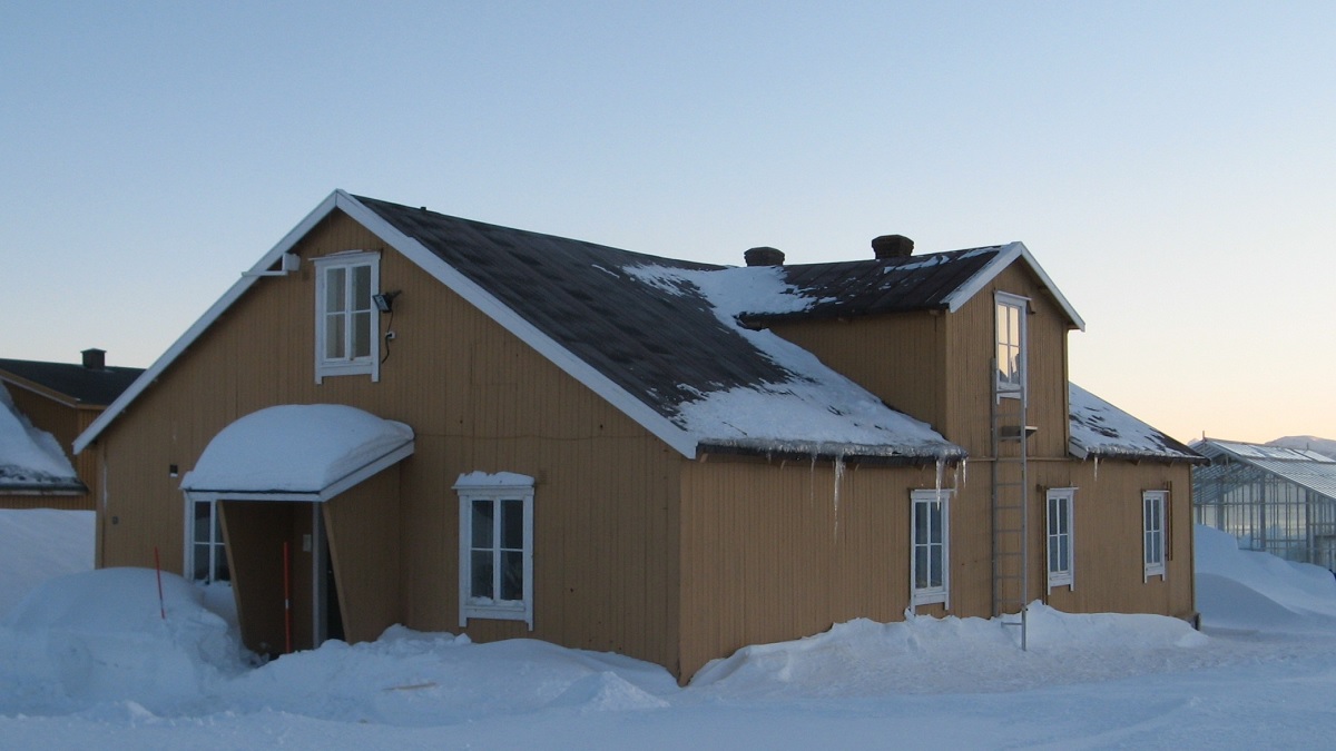 Himadri station during winter season