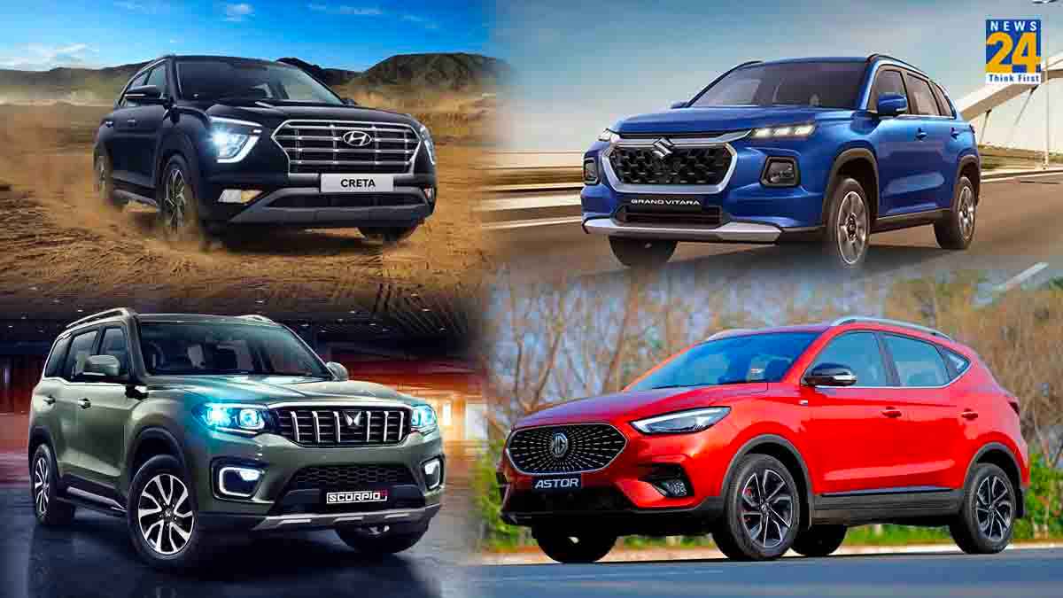 best selling suv in november 2023 mahendra scorpio n Hyundai Creta kia seltos maruti grand vitara honda elevate