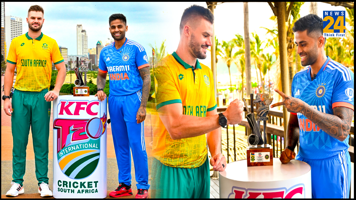 India vs South Africa 1st T20 Suryakumar and Aiden Markram hand rickshaw ride