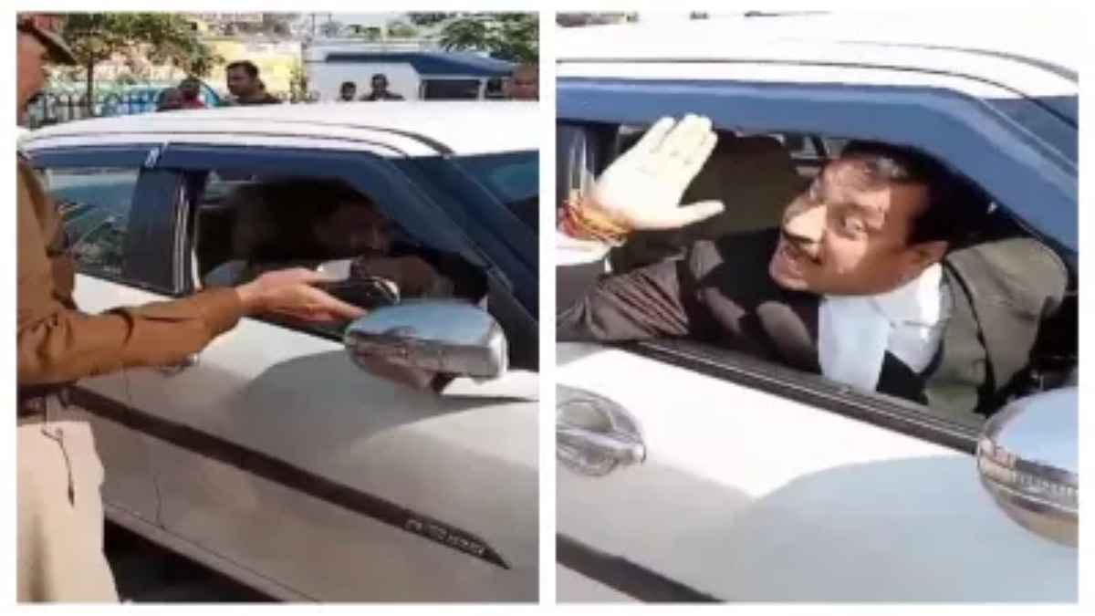 'अभी तू जूता खा जाएगा... इंस्पेक्टर साहब...' पुलिस जवान को गालियां देते वकील का Video वायरल