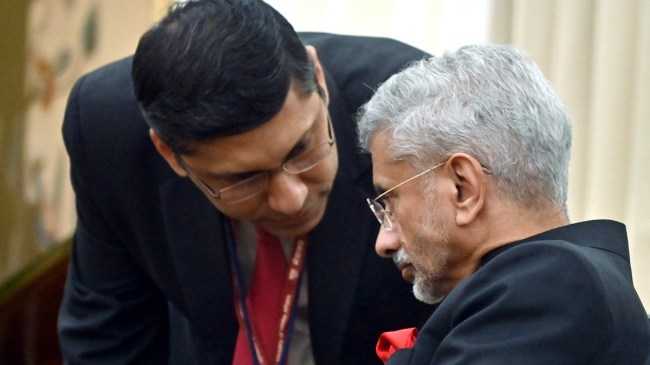 MEA S Jaishankar and MEA Spokesperson Arindam Bagchi