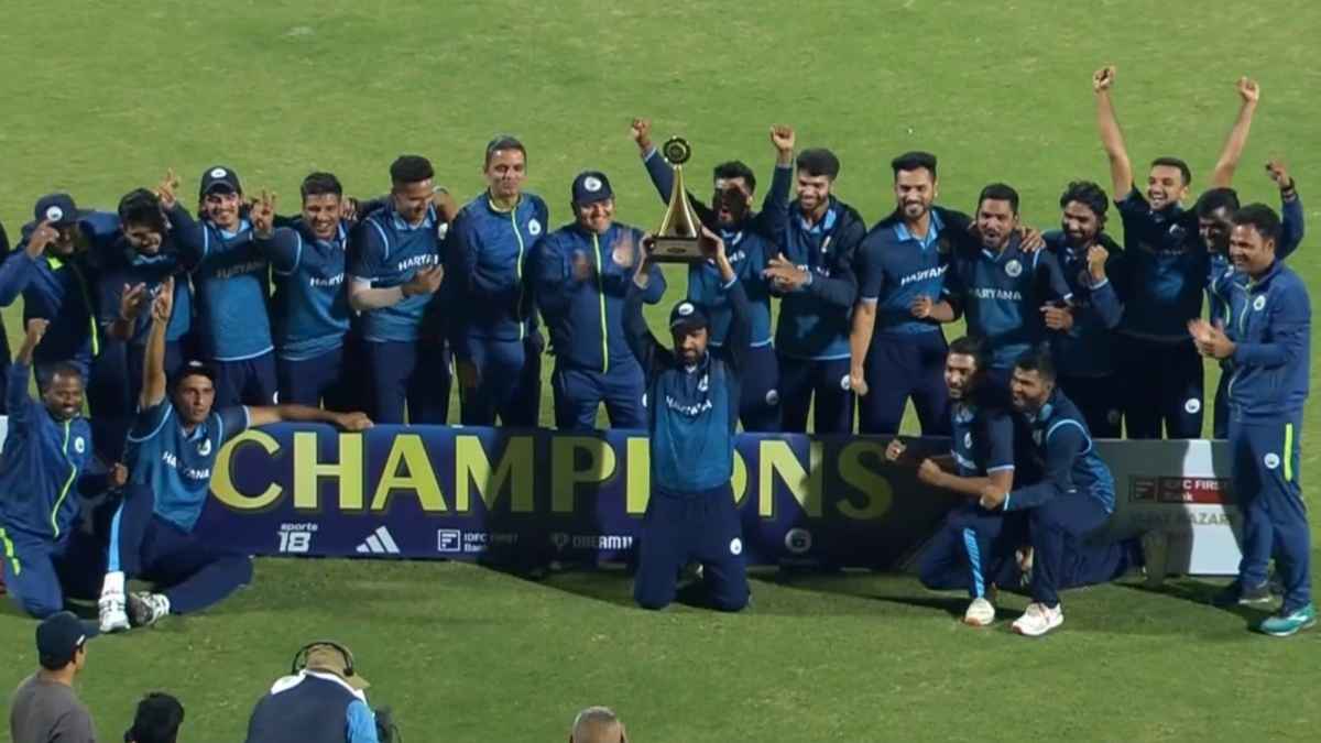 Vijay Hazare Trophy: हरियाणा पहली बार बनी चैंपियन, टीम इंडिया और RCB से बाहर होने वाला खिलाड़ी बना हीरो