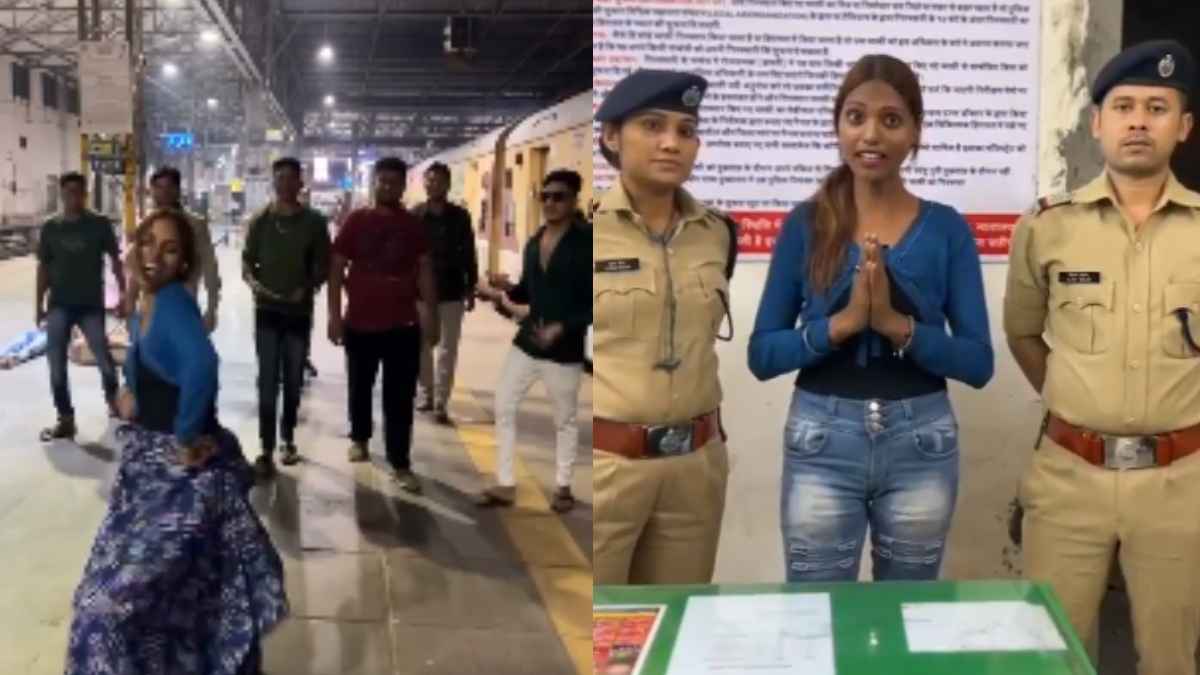 प्लेटफॉर्म पर डांस करते लड़की का वीडियो हुआ था वायरल, अब मांग रही माफी