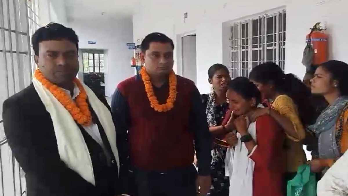 Girl Students Crying