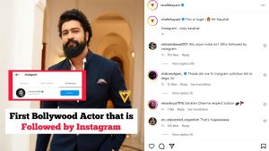 first bollywood actor followed by instagram