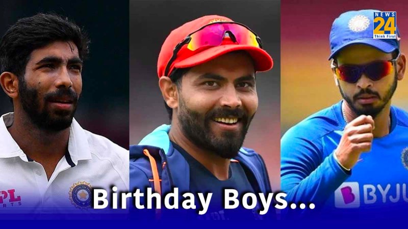 ravindra jadeja jasprit bumrah shreyas iyer rp singh karun nair celebrating birthday 6th december