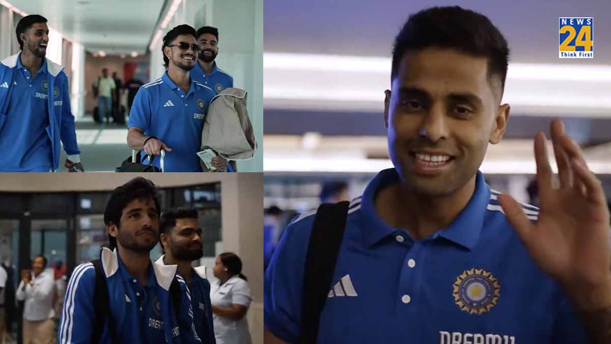 india vs south africa bcci release video of Team india reached Africa