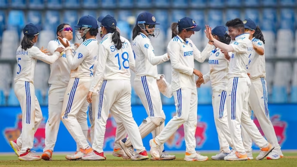 India Women vs Australia Women Test Series Scorecard Ind Lead by 157 Runs