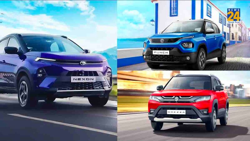 Tata Nexon Tata Punch Maruti Brezza Top 3 Best Selling Compact Suv in Nov 2023