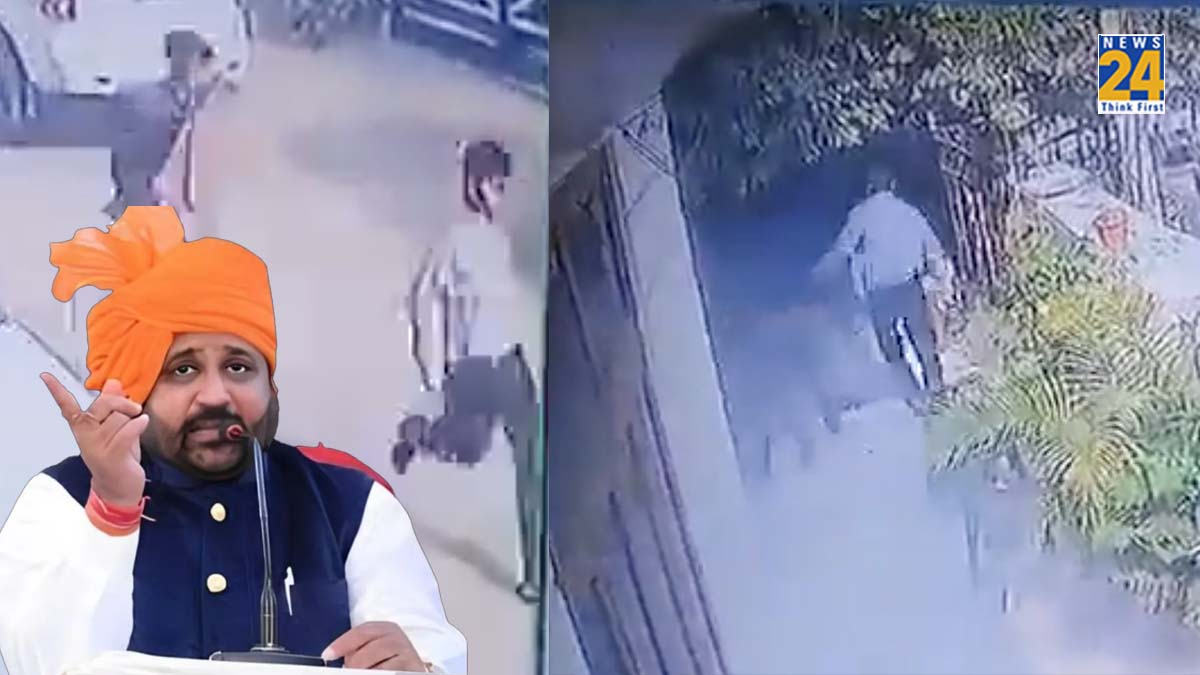 Sukhdev Singh Gogamedi Murder: karni sena president house cross firing CCTV footage attacker killed