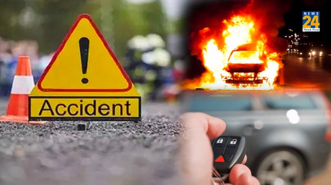 Two children were charred to death in a car in Patna know if Car central lock not working how to get out from car in hindi