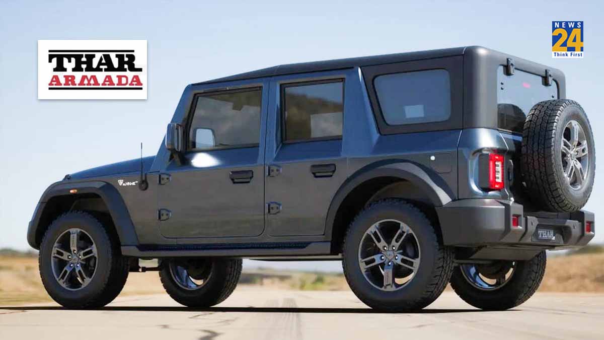 Mahindra Thar 5-door name revealed soon Armada Mahindra Thar 5-door launch Mahindra Thar 5-door price mahindra thar 5-door interior