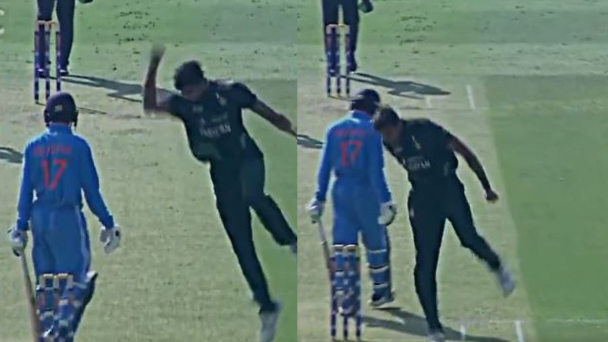 India vs Pakistan U19 Asia Cup 2023 mohammad zeeshan fighting broke out again India Pakistan match