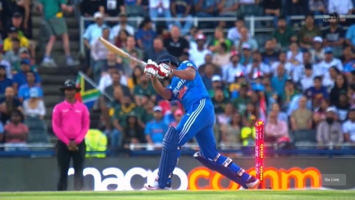 jitesh sharma hit wicket out India vs South Africa 3rd T20