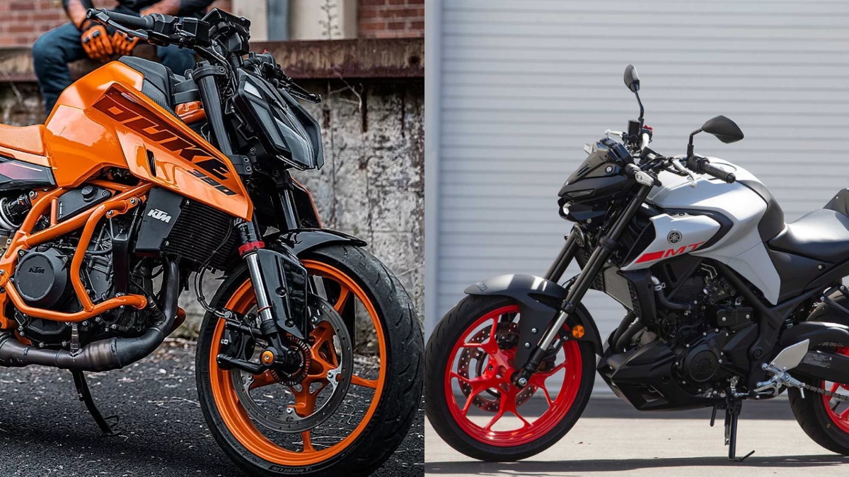 Yamaha MT-03 VS KTM 390 Duke, Comparison, Yamaha MT-03 price, KTM 390 Duke mileage, petrol bikes, Yamaha bikes, ktm bikes,