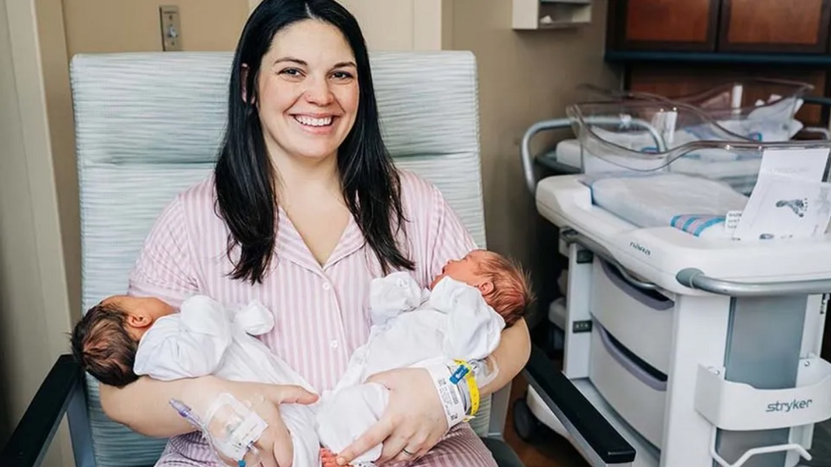 Kelsey Hatcher With Her Babies