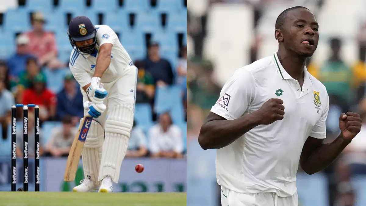 rohit sharma flop show kagiso rabada India vs South Africa 1st Test 3rd Day