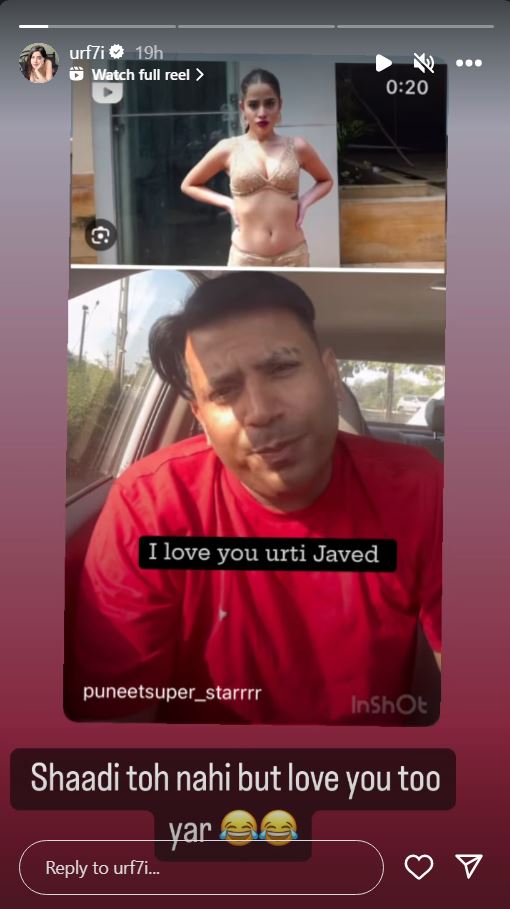 Urfi Javed Wedding Proposal