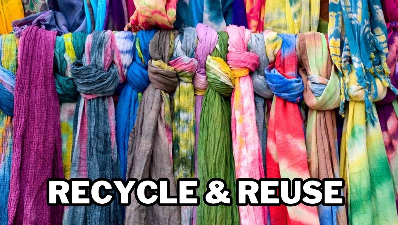 Recycle & reuse, old dupatta reuse ideas, how to use old dupatta for decoration, convert old dupatta into kurti, convert dupatta into dress, old dupatta dress, how to reuse heavy dupatta, old shawl reuse,
