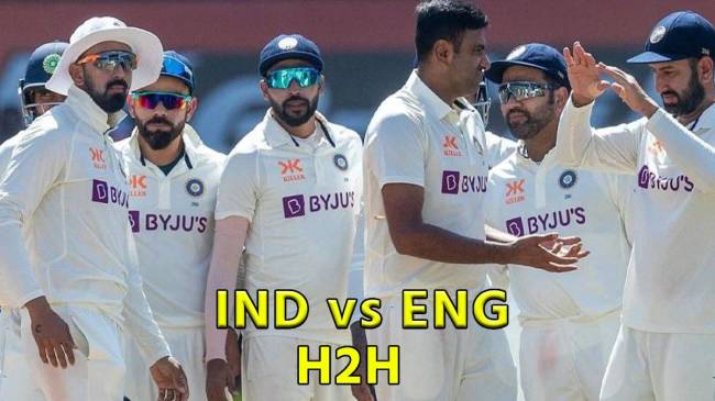 Team India India vs England 5 Match Test Series Head to Head Record
