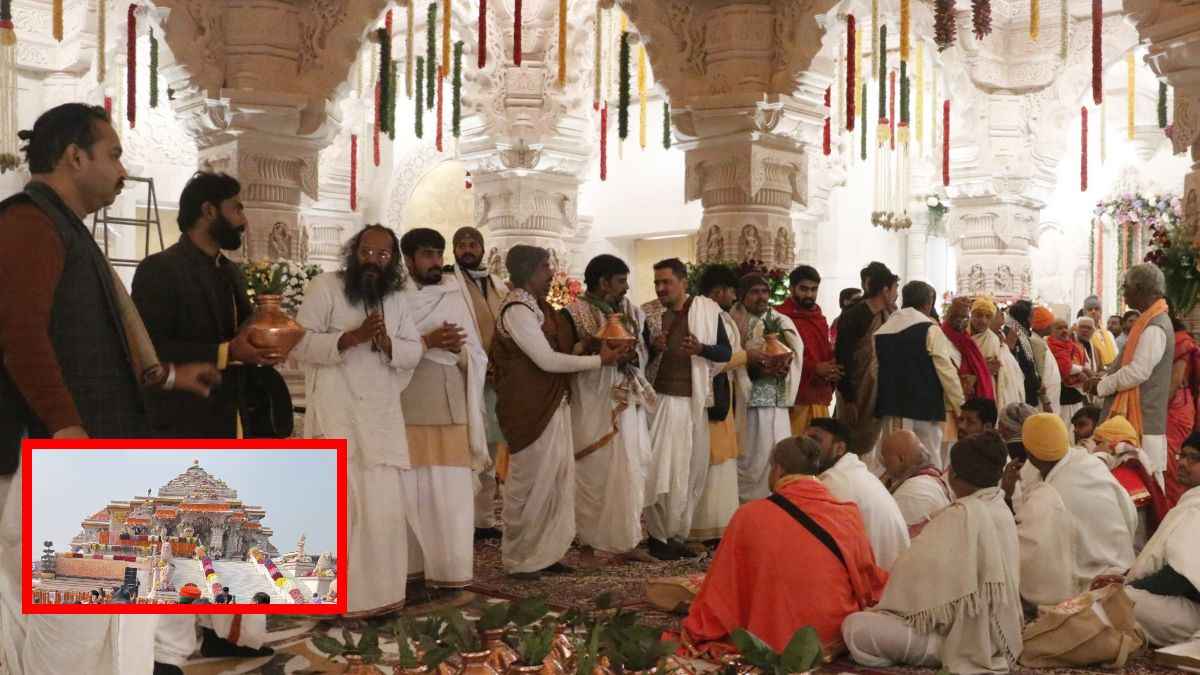 #RamMandirPranPrathistha : वायरल हुई कांग्रेस नेता की तस्वीर; लोग बोले- क्या घर वापसी की तैयारी है?