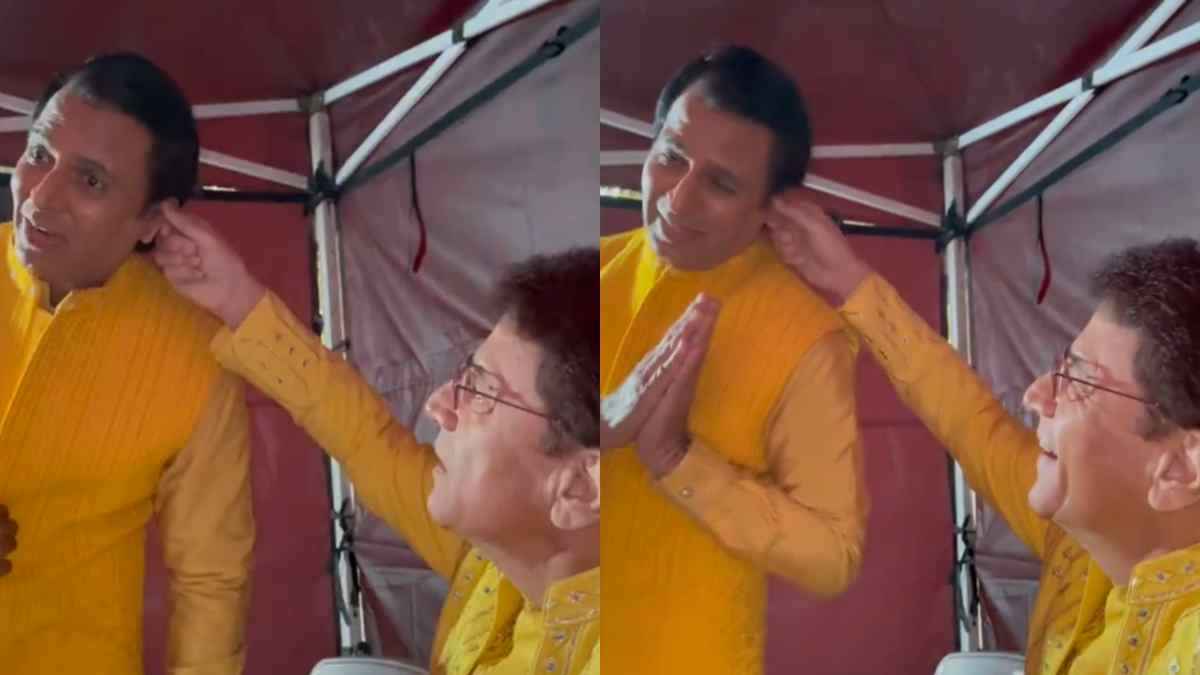 अयोध्या पहुंचे 'लक्ष्मण' ने की शरारत तो 'राम' ने ऐंठे कान, देखिए वीडियो