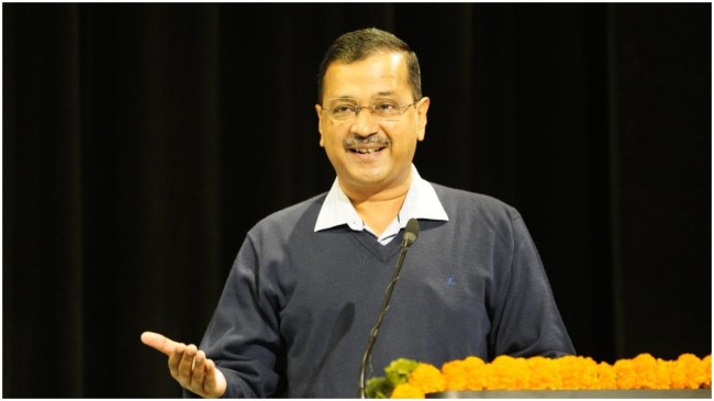 Delhi CM Arvind Kejriwal Addressing An Event