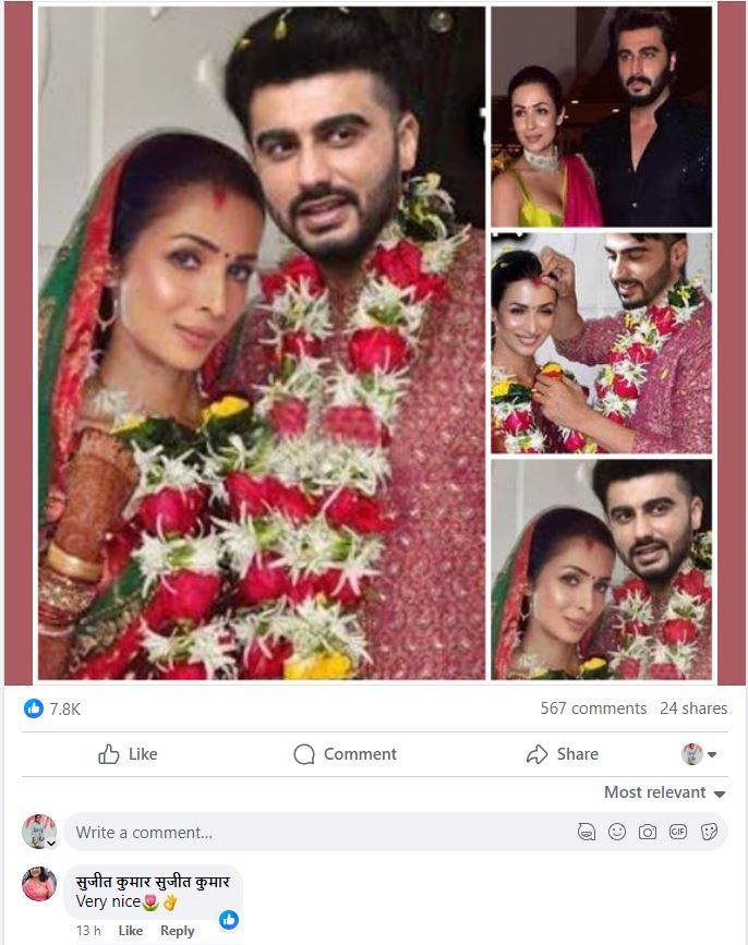 arjun kapoor malaika arora wedding photos viral