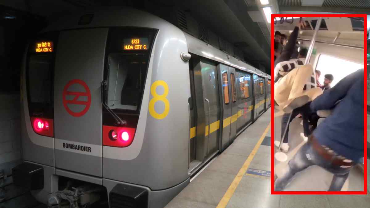 Delhi Metro Fight Video Viral
