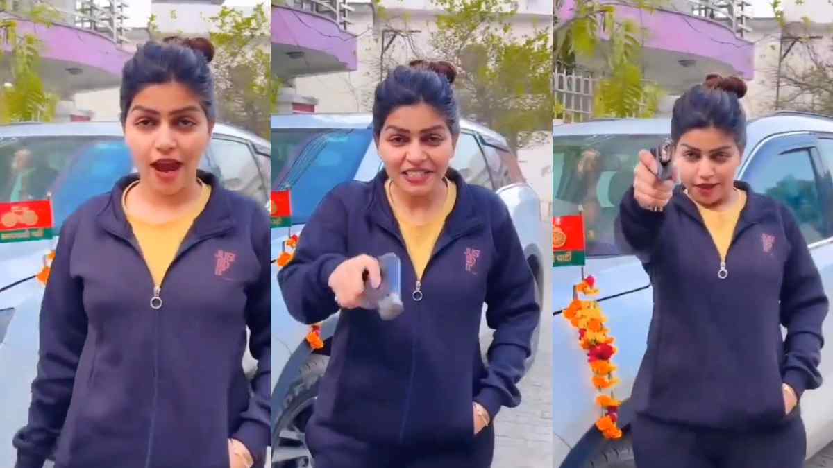 girl made a reel with a pistol in her hand, Mainpuri police React