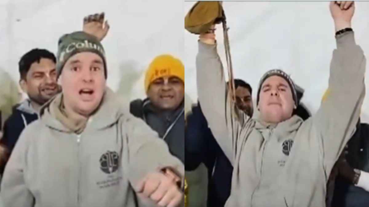 VIDEO : 'रघुपति राघव राजाराम ...' जब विदेशी नागरिक ने गाया राम भजन, लोग बोले- रामचंद्र भगवान की जय