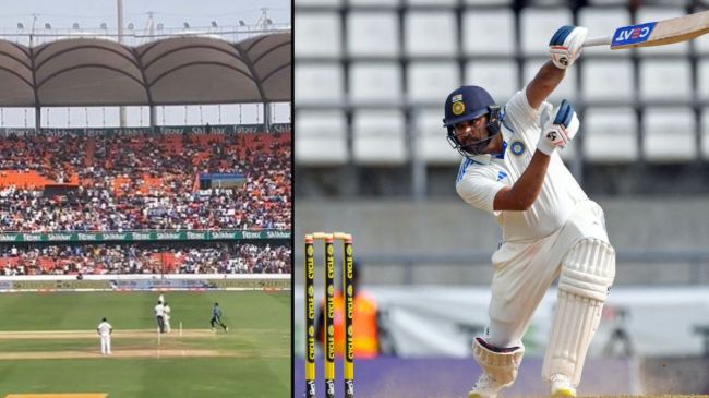 India vs England 1st Test rohit sharma fan touched his feet in Hyderabad