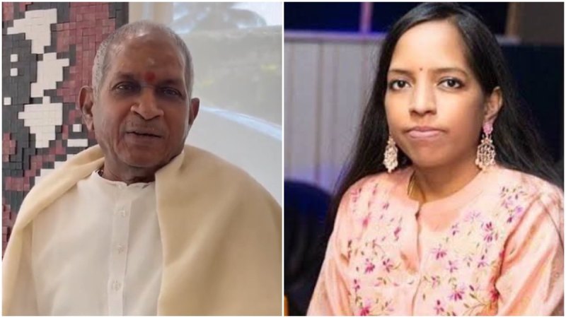 Ilaiyaraja and his daughter Bhavatharini