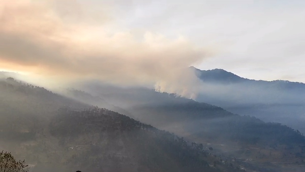 Jammu Kashmir Poonch The Line Of Control Pakistan Forest Fire