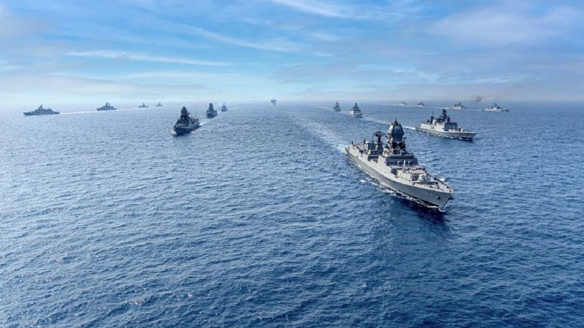 Indian Navy Warships In Arabian Sea