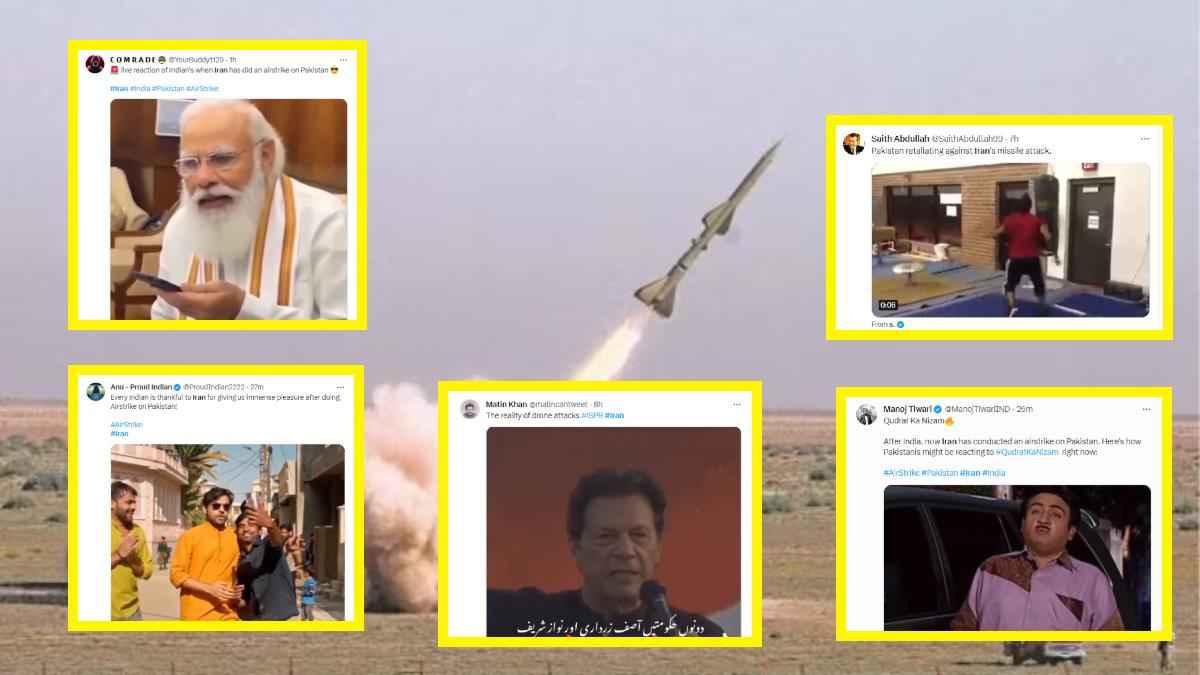 Iran Air Strike in Pakistan Memes Viral