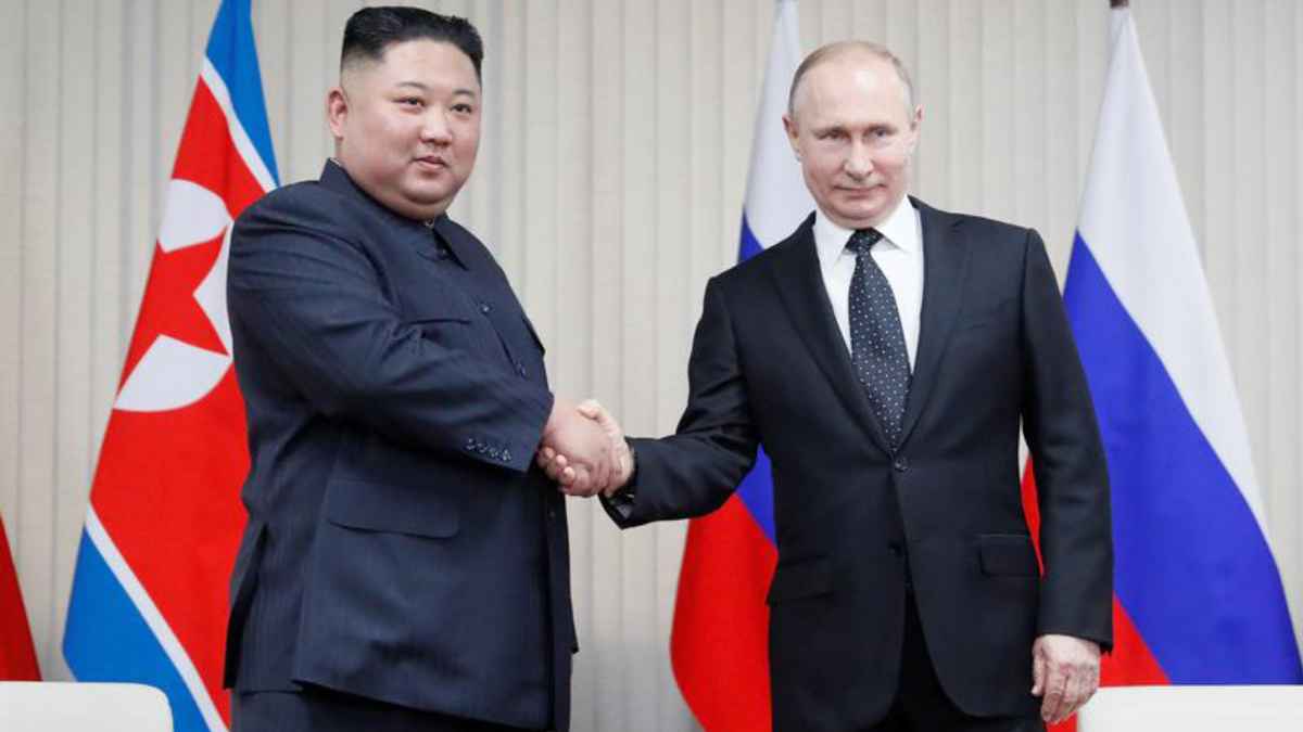 Kim Jong Un and Vladimir Putin
