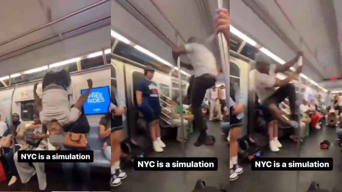 Metro Viral Video: मेट्रो में शख्स लटककर करने लगा कलाबाजी, 'बंदरों जैसी हरकत' देख डर गए यात्री