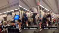 man doing stunt in New York subway video goes viral
