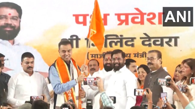 Milind Deora joins Shiv Sena