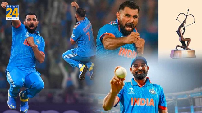 Mohammad Shami Arjuna Award Reaction Update on Injury Statement Video Mohammad Shami Arjuna Award Reaction Update on Injury Statement Video