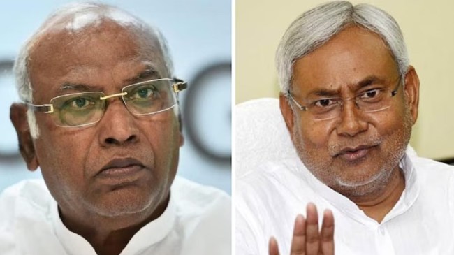 Nitish Kumar and Mallikarjun Kharge