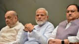PM Narendra Modi, BJP President JP Nadda, Union Home Minister Amit Shah