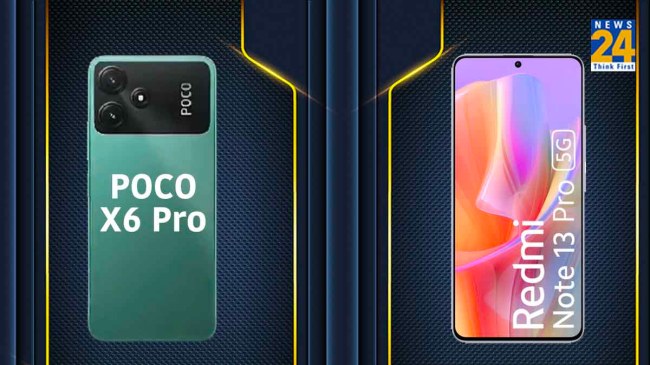 POCO X6 Pro vs REDMI Note 13 Pro 5G POCO X6 Pro vs REDMI Note 13 Pro 5G comparison in specs feature launch price india