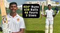 Karnataka Player Prakhar Chaturvedi Record 404 Runs inning Cooch Behar Trophy