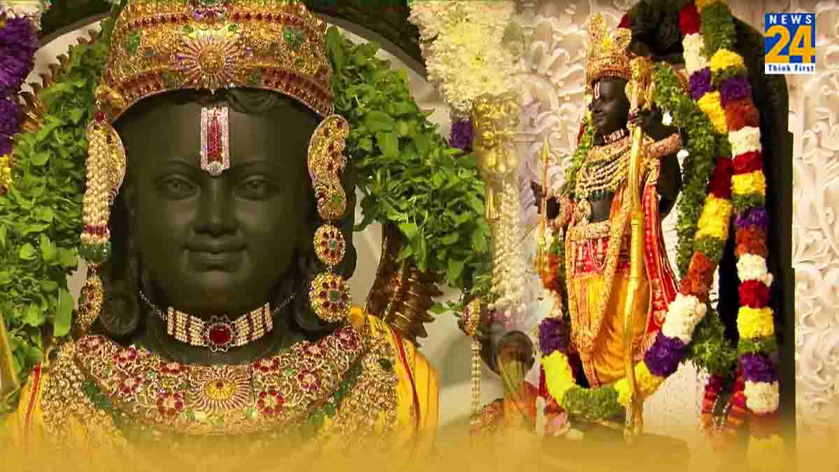 Ram lalla consecration: विराजमान हुए रामलला, तस्वीरों और वीडियो में करें दिव्य दर्शन