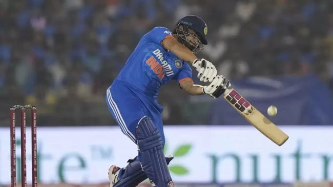 Rinku Singh and Rahmanullah Gurbaz fun after the match India vs Afghanistan 1st T20I